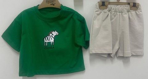 Üç Hayvan Baskılı 2'li Erkek Takım