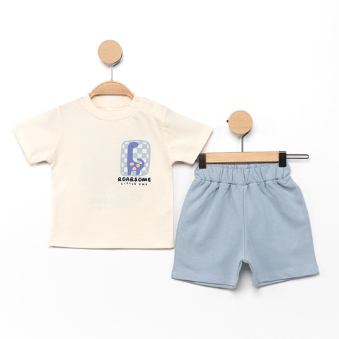 Dino Baskılı 2'li Erkek Takım