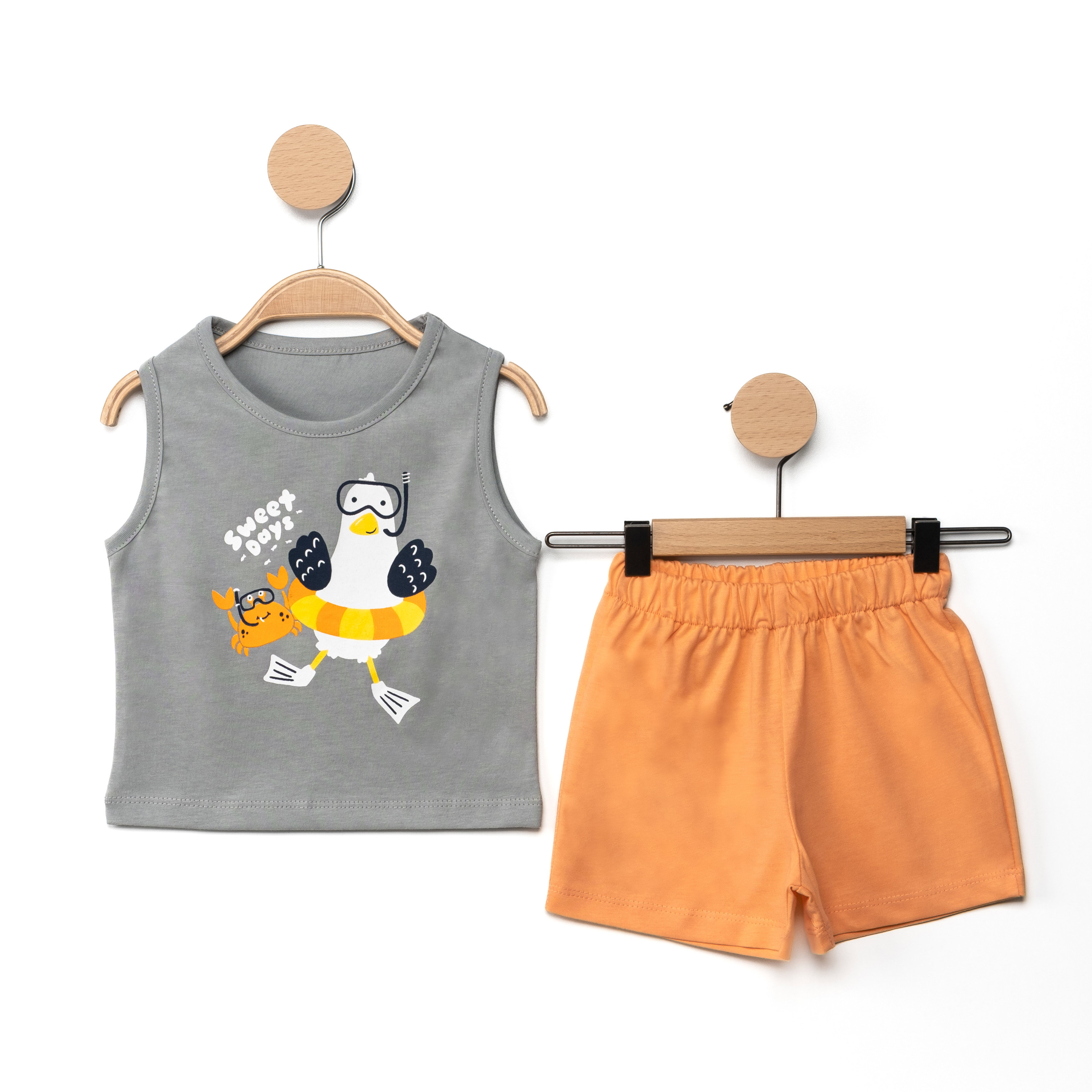 Martı Baskılı 2'li Erkek Atlet Takım — image 3