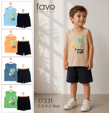 Summer Fun Baskılı 2'li Erkek Atlet Takım — image 6