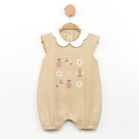 My First Summer Baskılı Çiçek Yaka Elbise