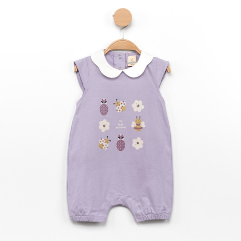 My First Summer Baskılı Çiçek Yaka Elbise — image 3