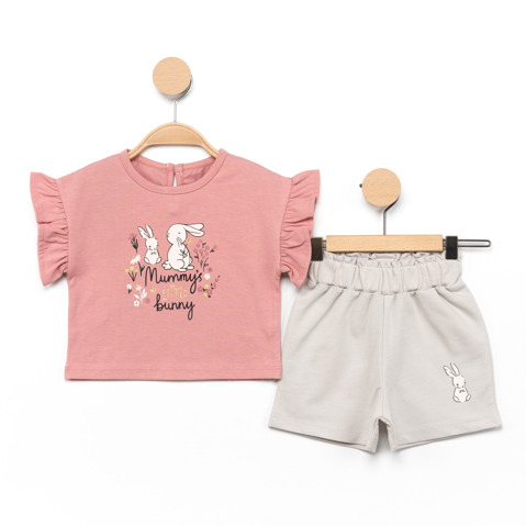 Mummy Bunny Baskılı 2'li Kız Takım — image 4