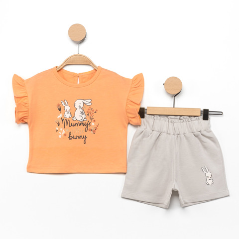 Mummy Bunny Baskılı 2'li Kız Takım — image 3