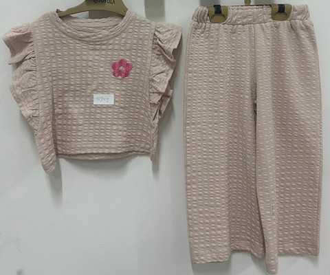 Kabaran Çiçek Baskılı 2'li Kız Takım