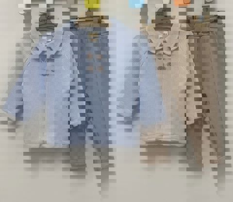 Bebe Yakalı Hırka 2'li Takım